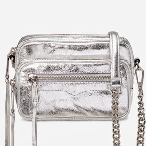 Rebecca Minkoff Silver Solstice Crossbody Camera Bag